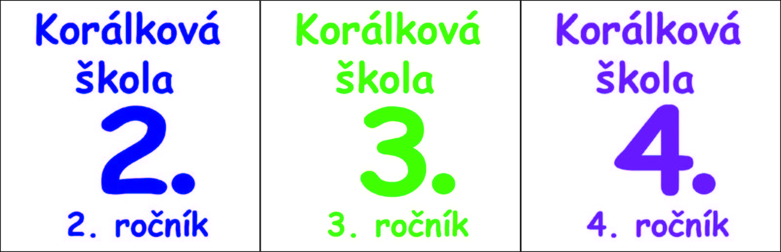 Korálková škola Balíček 2+3+4 ročník